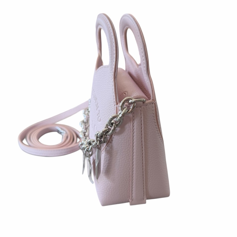 Tiffany & Co. Return To Tiffany Pink Micro Tote Crossbody Charms On Chain NWT - Picture 7 of 12